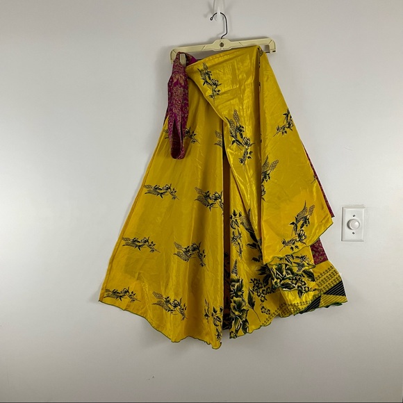 Reversible Upcycled Magic Sari Wrap Maxi Skirts BIN140 - Picture 2 of 6